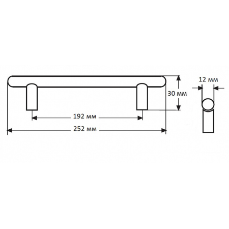 Ручка для мебели DR 10A/192 G2 хром